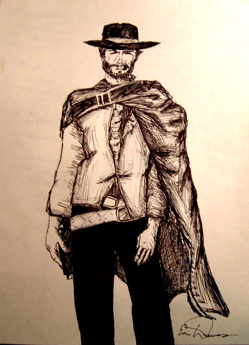 clint eastwood drawings